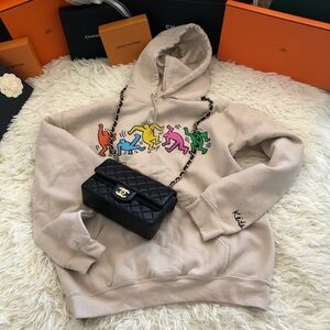 Keith Haring x Ripple Junction Dancing Figures Hoodie Streetwear Graphic (Free